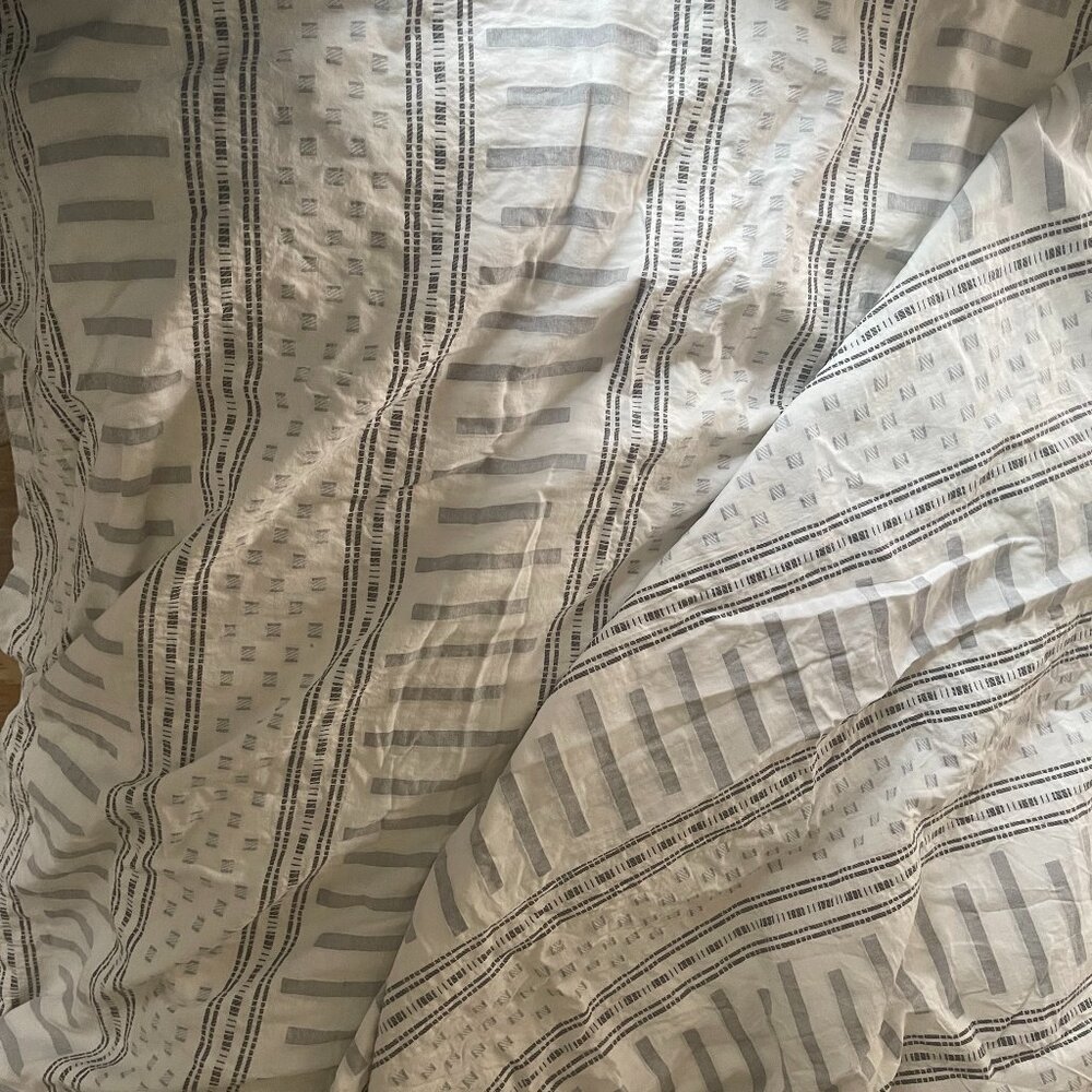 INK+IVY Rhea Cotton Jacquard 3 pc Duvet Cover and Shams set
